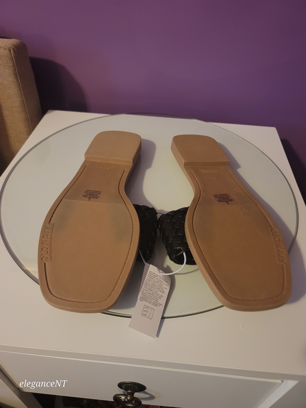 Old Navy Footbed Slide Sandals with Black Woven Strap Sz: 11 NWT - Picture 11 of 11